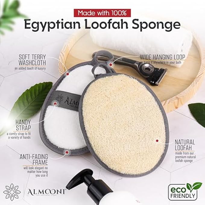 الموني لوفة ألموني بيضاوية طبيعية للرجال - رمادي - Image 2